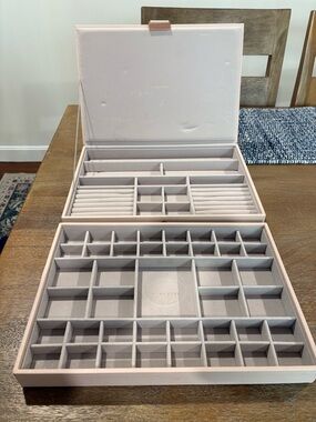 Jewelry Stackers Organizer Box with Multiple Compartments